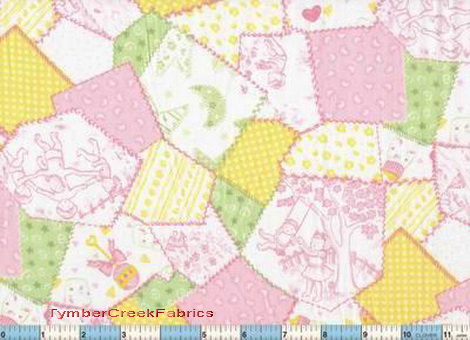 Crazy Patch Yellow Green 2yds 12"